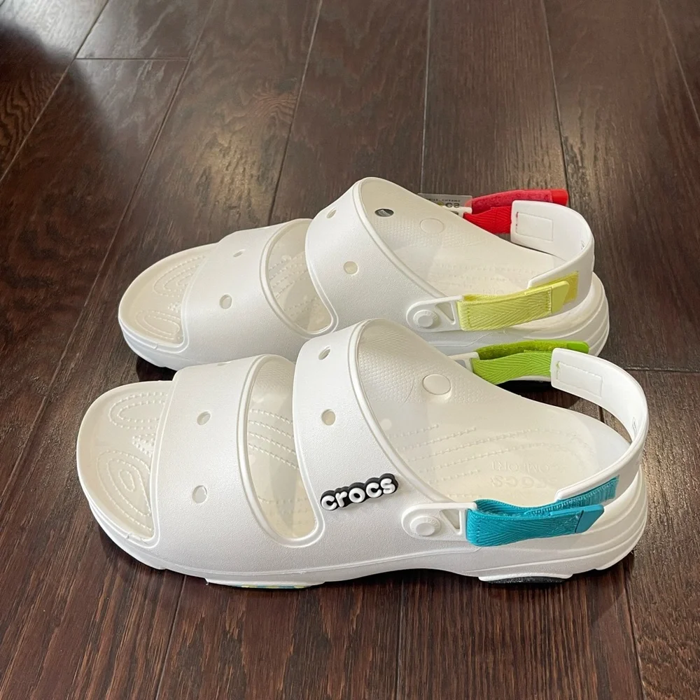 Crocs Classic All Terrain Slide Sandal White  Size Men's Size 15 NEW
